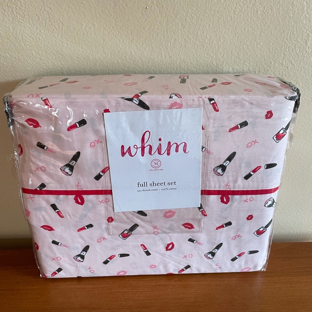 Martha Stewart Whim  Full Sheet Set 100% Cotton